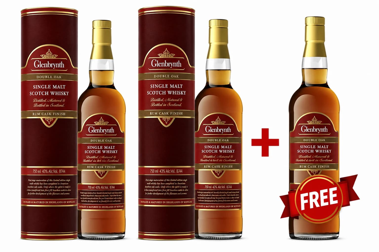 Buy 2 Glenbrynth Double Oak Rum Cask Get 1 Free – Whisky & Whiskey delivery Nairobi